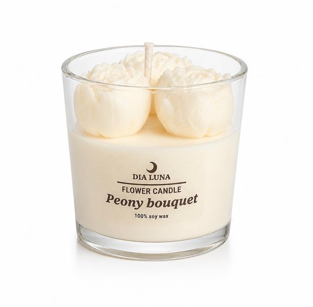 Peony Bouquet soy aroma candle